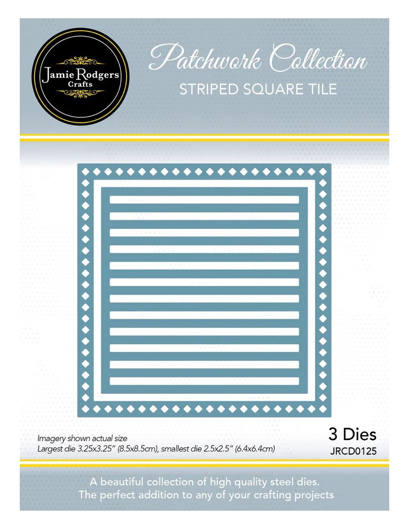 Striped Square Tile Die Set
