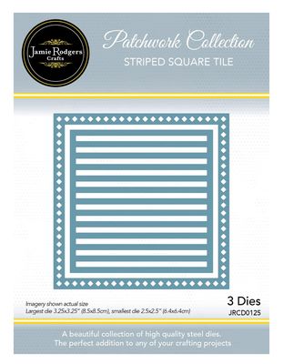 Striped Square Tile Die Set