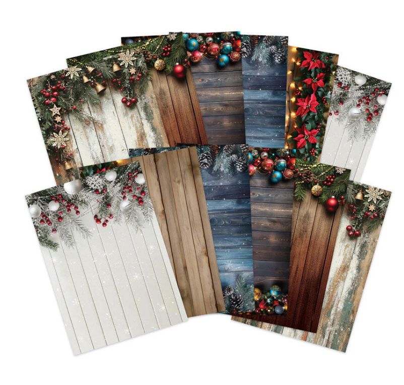 Deck The Halls - Adorable Scoreable Single Sheet Paper Assorted