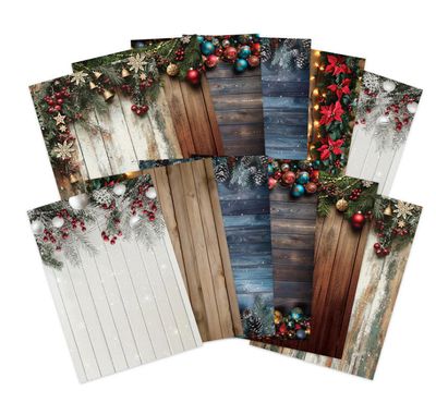Deck The Halls - Adorable Scoreable Single Sheet Paper Assorted
