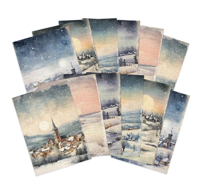 Moonlit Winter - Adorable Scoreable Single Sheet Assorted