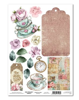 3Quarter Designs Positivi-Tea - Mini Project Sheet