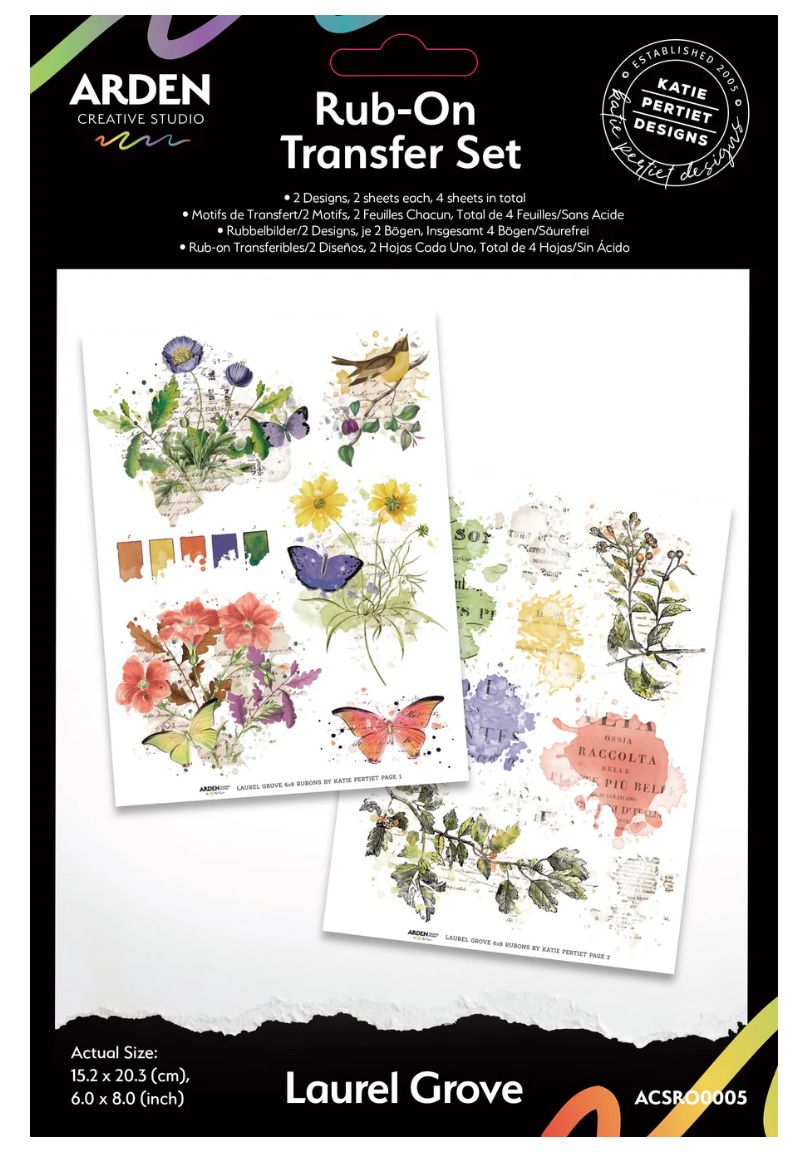 Laurel Grove - 6x8 Rub On Transfers