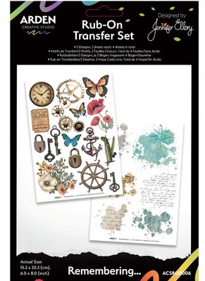 Remembering - 6x8 Rub On Transfer Set