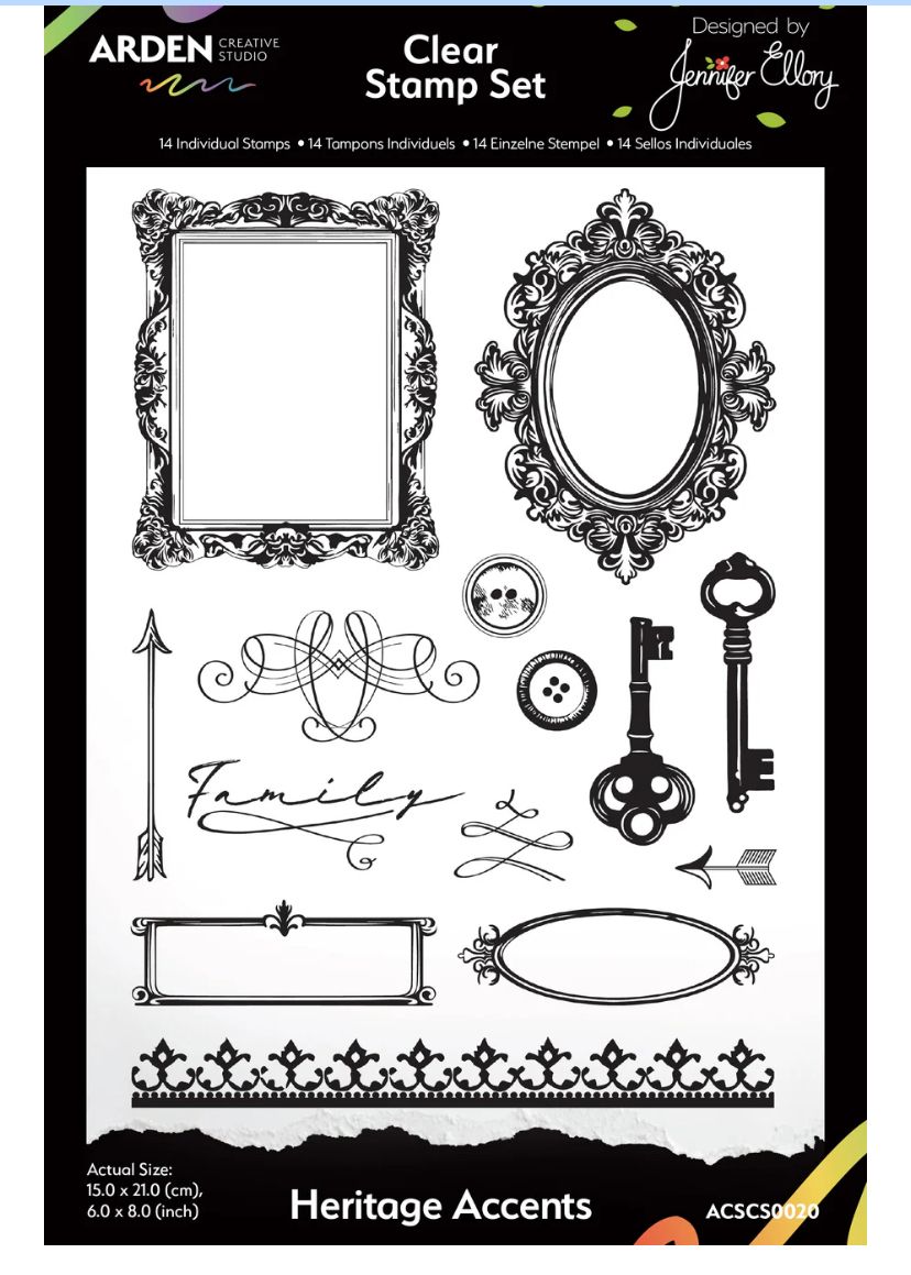 Heritage Accents - 6x8 Clear Stamp