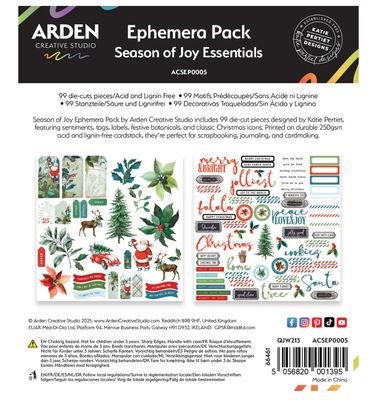 Arden Creative Studio - Season Of Joy Essentials Ephemera Pack