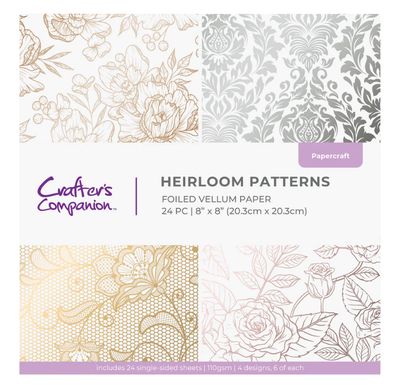 Heirloom Patterns - 8x8 Vellum Pad