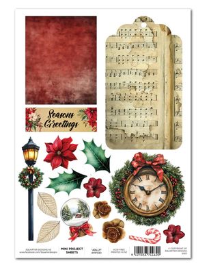3Quarter Designs Holly Jolly - Mini Project Sheet