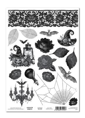 3Quarter Designs - A4 Acetate Sheet - Gothic