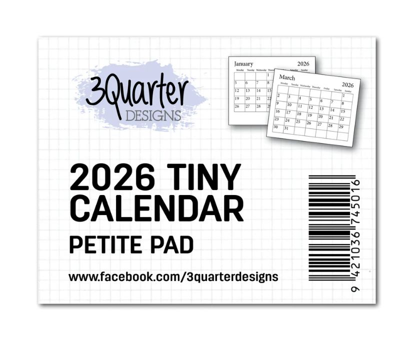 3Quarter Designs - Mini Calendar 2026