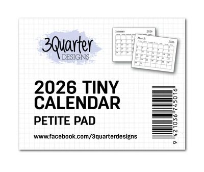 3Quarter Designs - Mini Calendar 2026