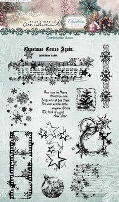 JMA Collection Winter Blush - Christmas Deco Stamp Set
