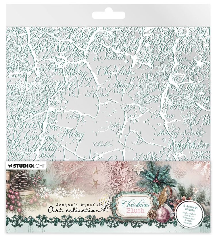 JMA Collection Winter Blush - 8x8 Acetate Sheet Pk (6pcs)