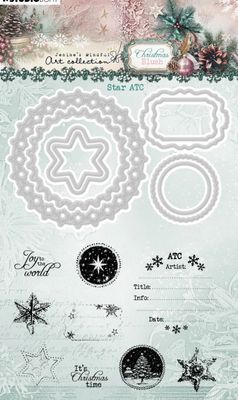JMA Collection Christmas Blush - Star ATC Die &amp; Stamp Set