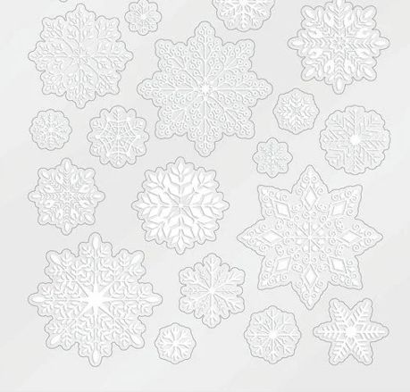 Hunkydory Crafts - Die Cut Parchment Snowflakes Single Sheet Asst&#39;d
