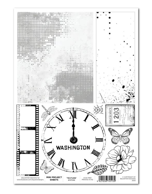 3Quarter Designs - Oh Texture Mini Project Sheet