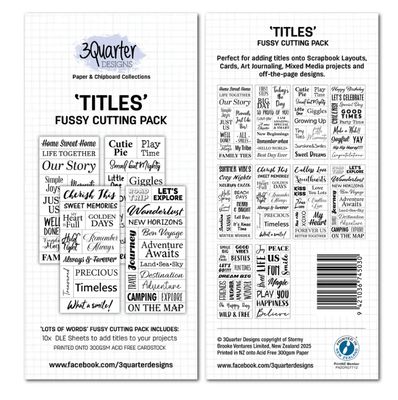 3Quarter Designs - Fussy Cutting Titles4