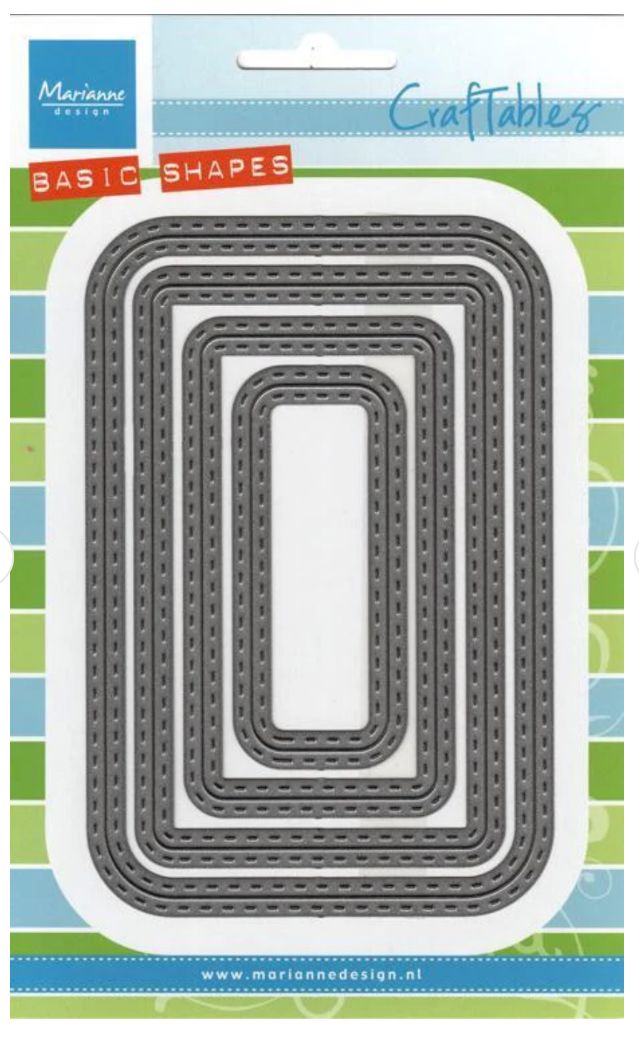 Marianne Designs Craftables - Basic Stitch Rectangle Die