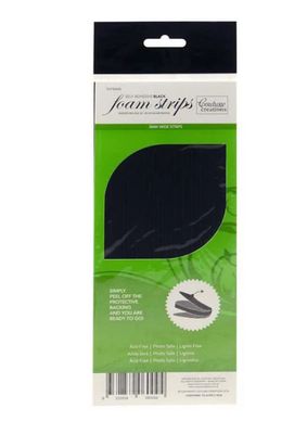 Couture Creation - 3D Black Foam Strips