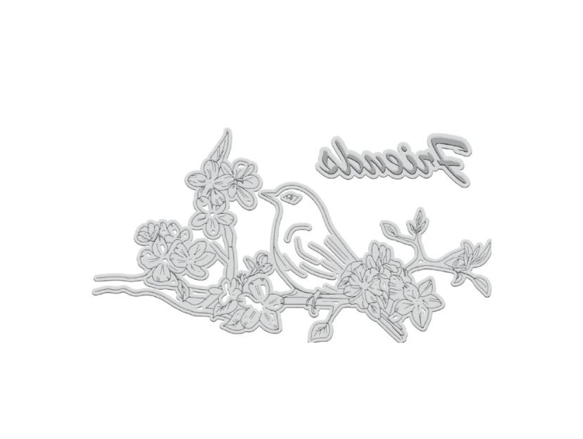 GoLetterPress Impression Stamp - Friends Floral Stamp 8