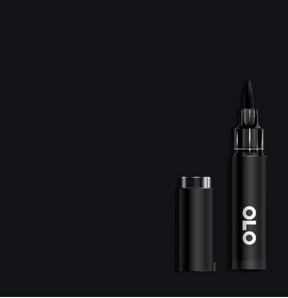 OLO Brush Marker - BK Blue Black