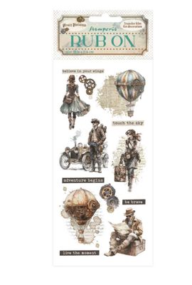 Stamperia - Explorers Rub Ons Voyages Fantastiques