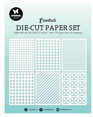 SL - Die Cut Paper Set,  4.25x5.5 18pcs