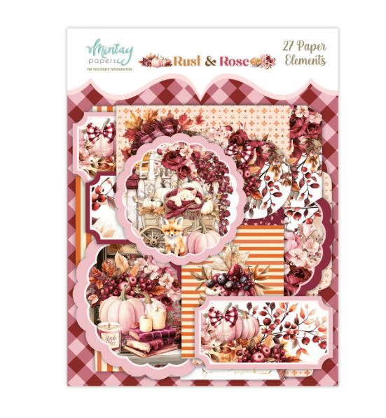 Mintay - Rust &amp; Rose Paper Elements (27pcs)