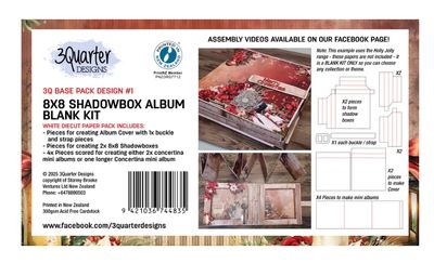 3Quarter Designs 8x8 Double Shadow Box Album Kit