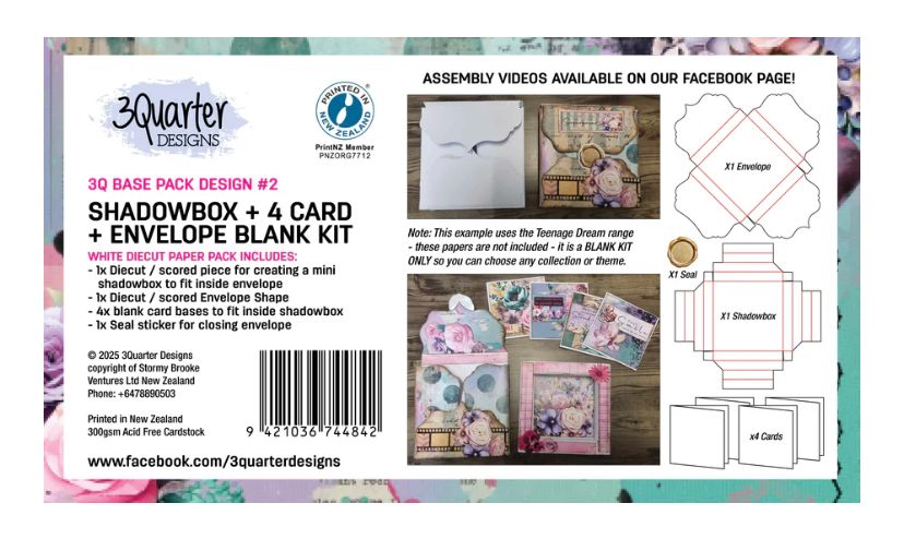 3Quarter Designs - 4x4 Shadown Box And Cards Kits