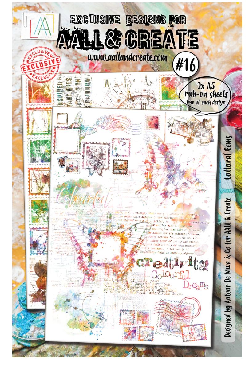 AALL&amp;CREATE - Cultural Gems A5 Rub-ons