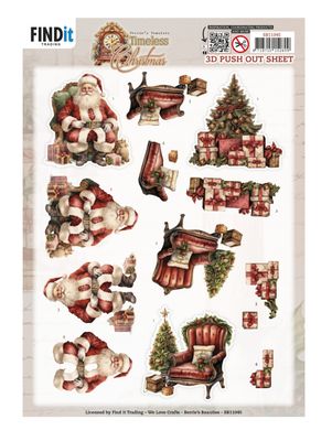 Berries Beauties 3D Push Out Sheet - Timeless Christmas, Timeless Tree