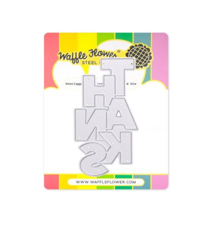 Overlapping Vertical Thanks Word - Die