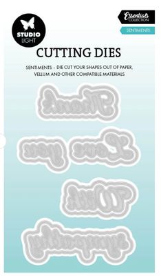 SL Essentials Cutting Die - Everyday Sentiments 10pcs