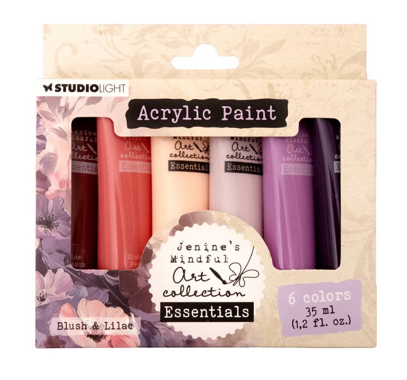 JMA Essentials - Blush &amp; Lilac Acrylic Paint 6pcs