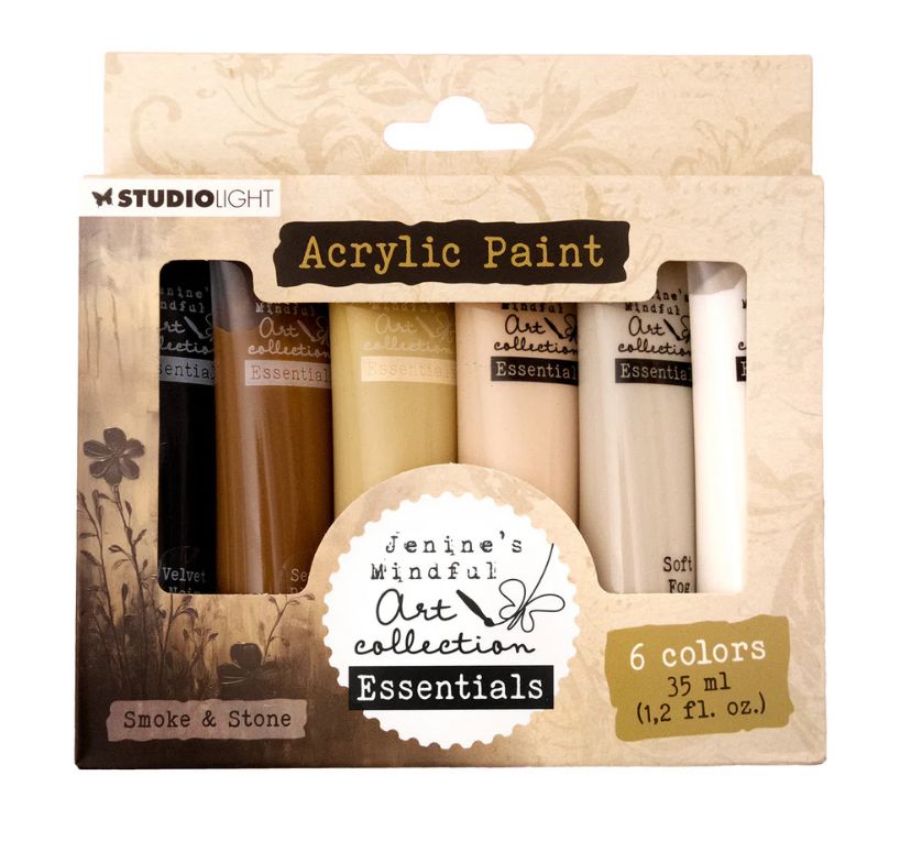 JMA Essentials - Smoke &amp; Stone Acrylic Paint 6pcs