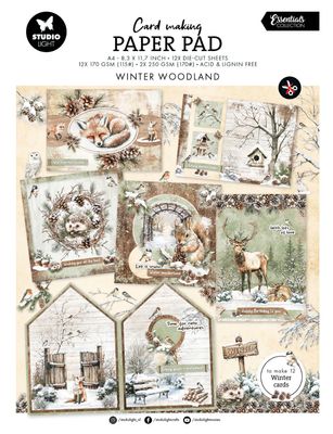 SL Essentials - Card Making Pad, Winter Woodland