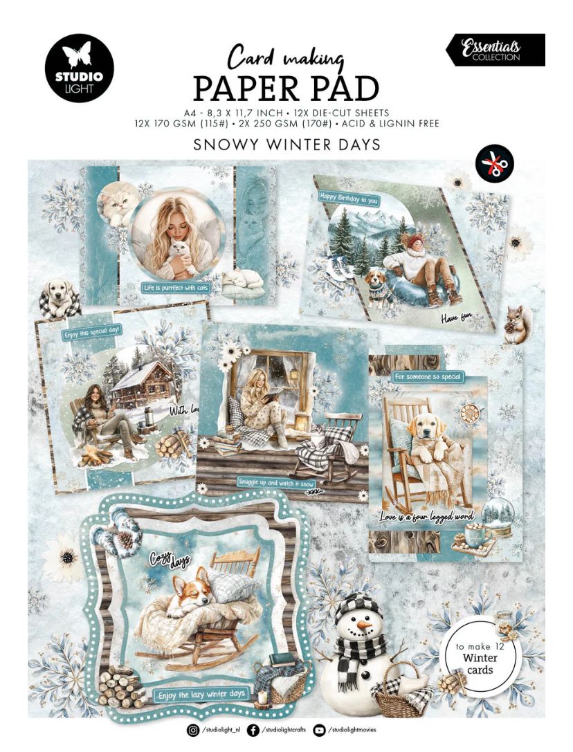 SL Essentials - Card Making Pad Snowy Winter