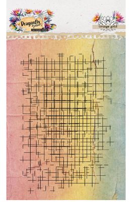 HE Clear Stamp Grunge Grid - Dragonfly Dreams 1 Pc