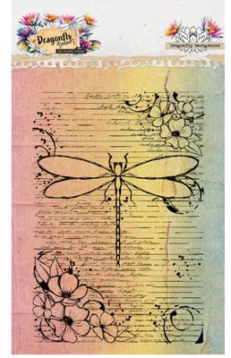 HE Clear Stamp Dragonfly Background - Dragonfly Dreams 1 Pc