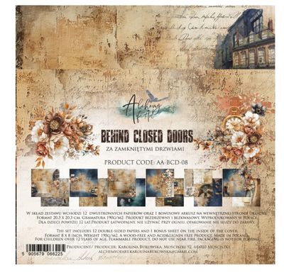 Alchemy Of Arts Behind Closed Doors - 8x8 Paper Pack