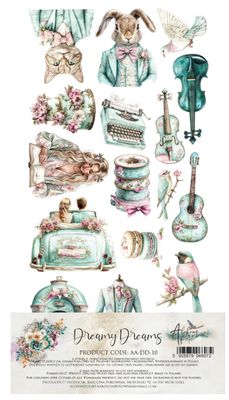 Alchemy Of Arts Dreamy Dreams - 6x12 Extra Paper Set