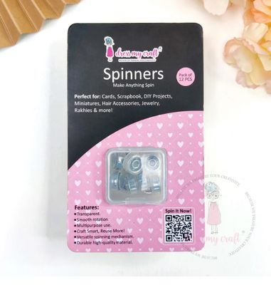 Dress My Craft - Transparent Spinners 12pcs