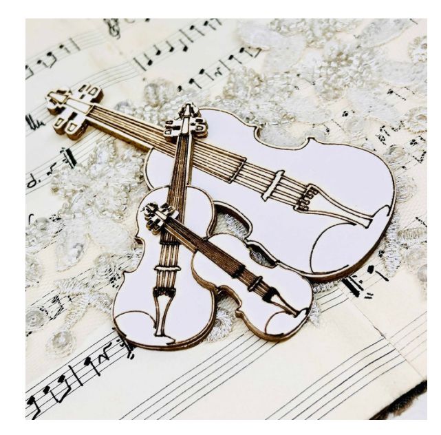Alchemy Of Arts Behind Closed Doors - Chipboard Violins
