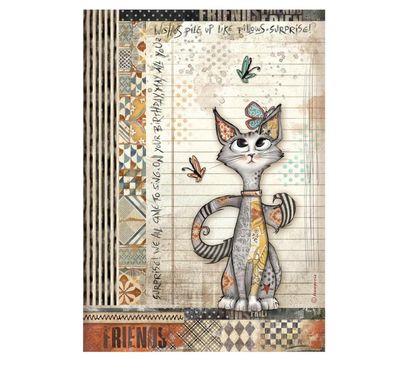 Stamperia Furry Friends - Cats &amp; Butterfly