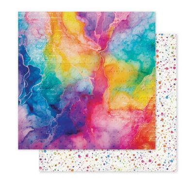 Rainbow Village - C 12x12 Single Sheet