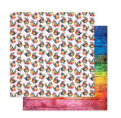 Rainbow Village - E 12x12 Single Sheet