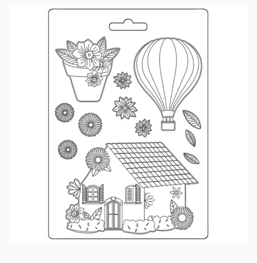 Stamperia - A5 Soft Mold Create Happiness House 1pc