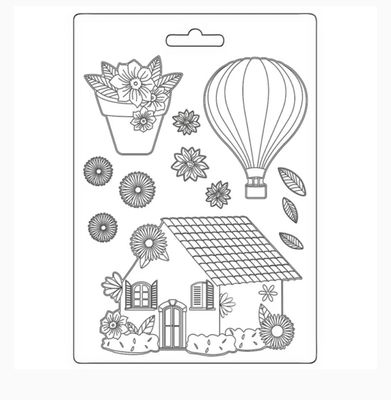 Stamperia - A5 Soft Mould Create Happiness House 1pc