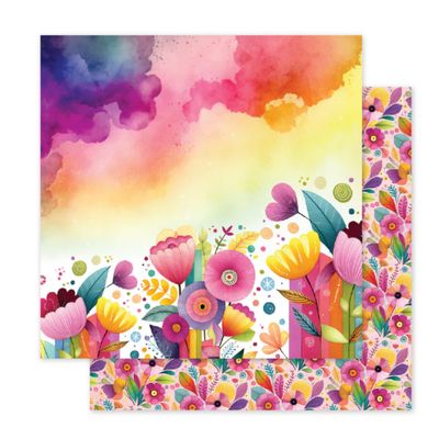 Rainbow Village - Basics D 12x12 Single Sheet